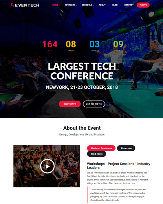 joomla templates for events
