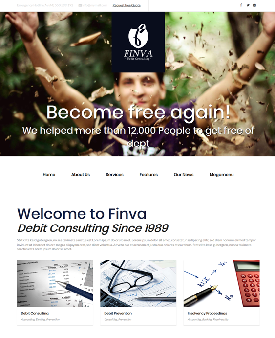 finance wordpress themes financial websites