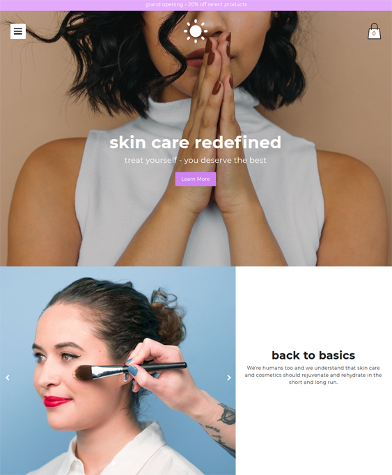 shopify themes cosmetics beauty stores