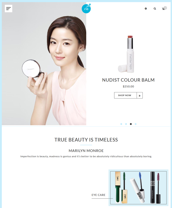 shopify themes cosmetics beauty stores