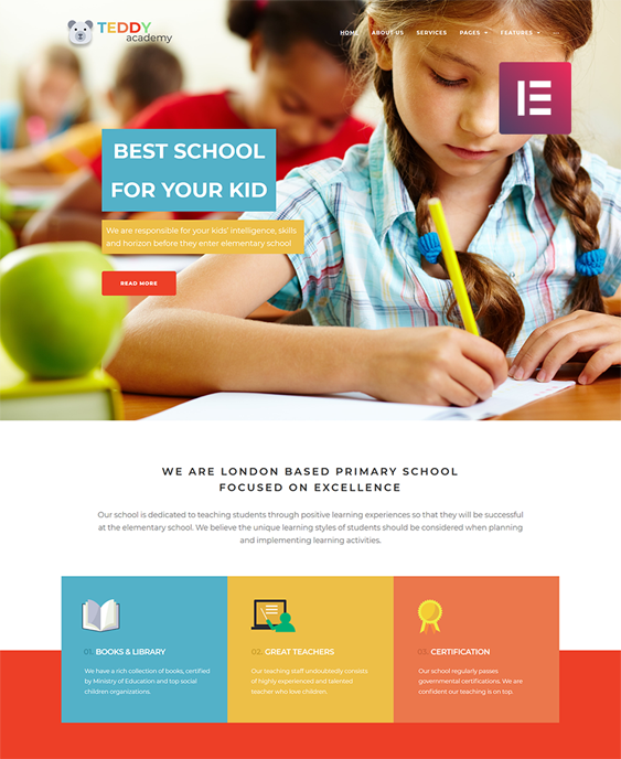 education wordpress themes schools online training