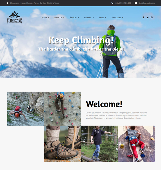wordpress themes for camping outdoors websites