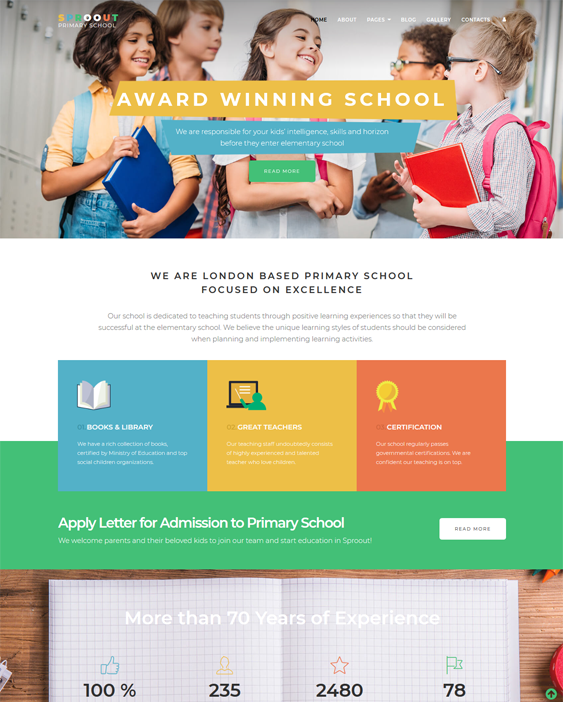 education joomla templates schools online learning