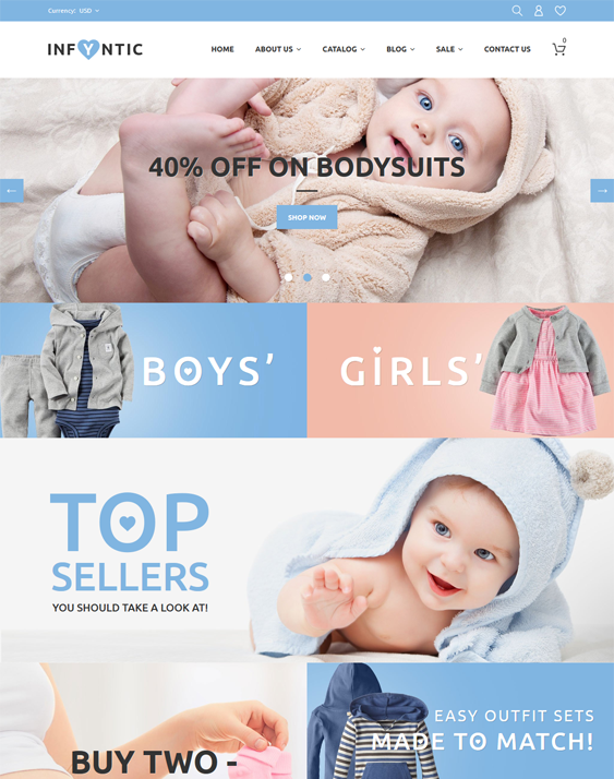 kids shopify themes children babies