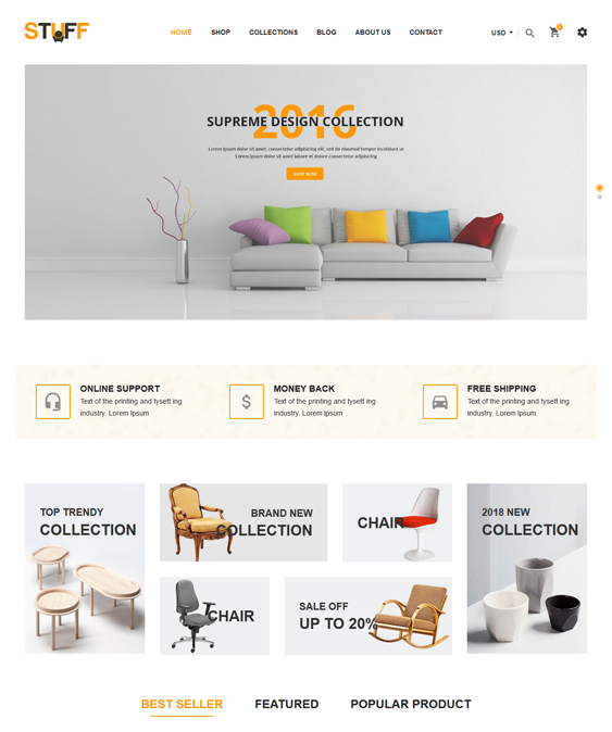 shopify themes furniture home decor