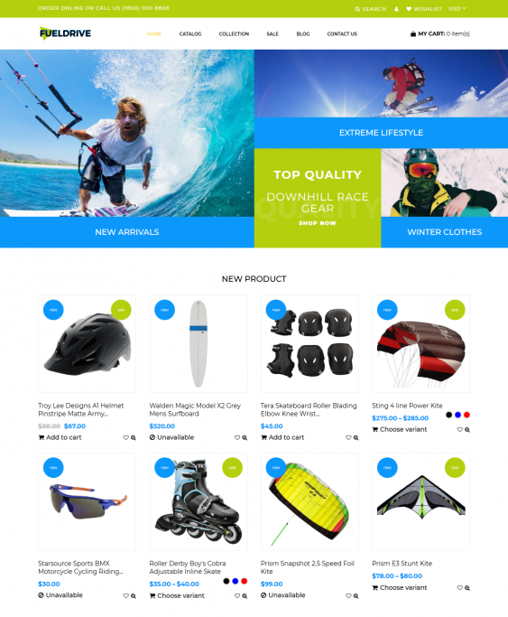 shopify themes outdoor goods camping equipment