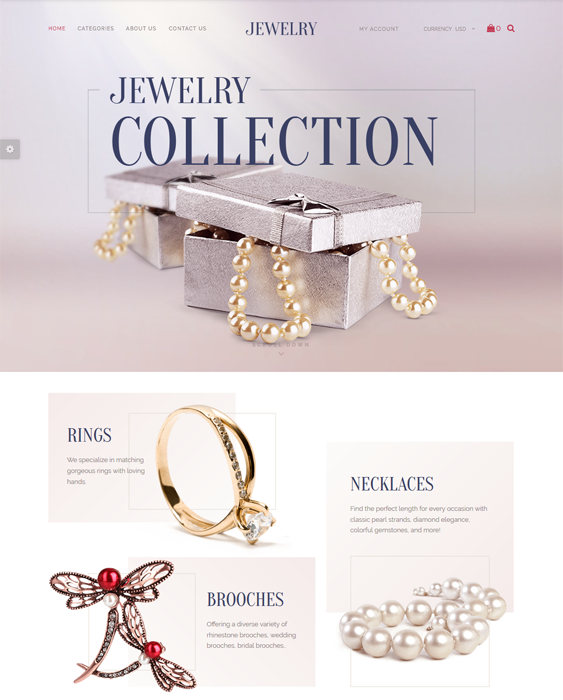 shopify themes jewelry watch stores