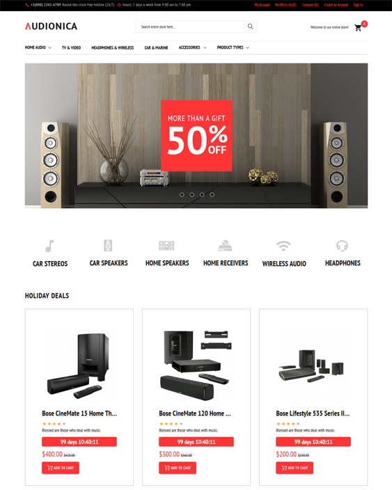 magento themes for electronics stores