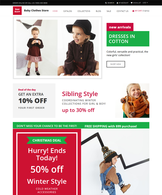 kids shopify themes for children babies