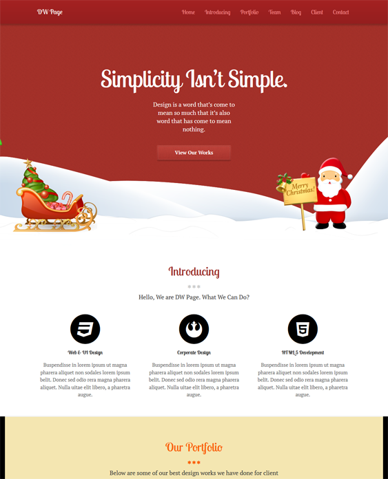 wordpress themes for christmas websites