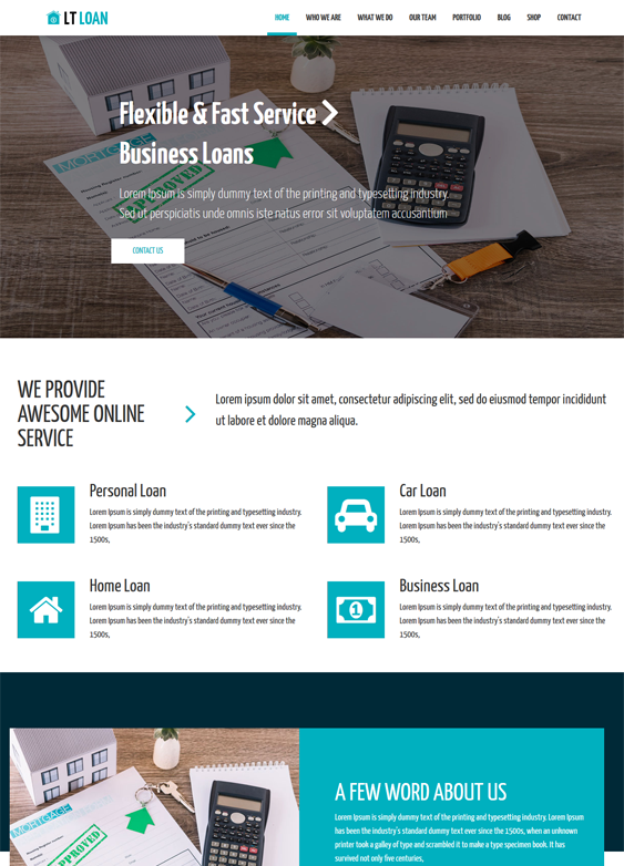 financial wordpress themes finance websites