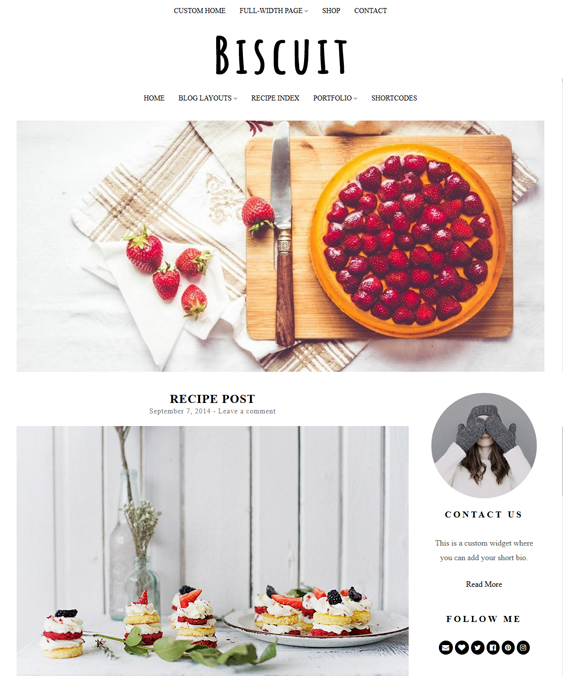wordpress themes for food blogs and recipe websites