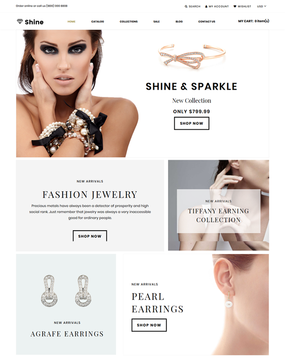 shopify themes for watch jewelry stores