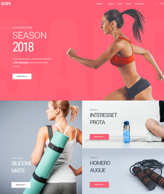 woocommerce themes for gyms and fitness stores