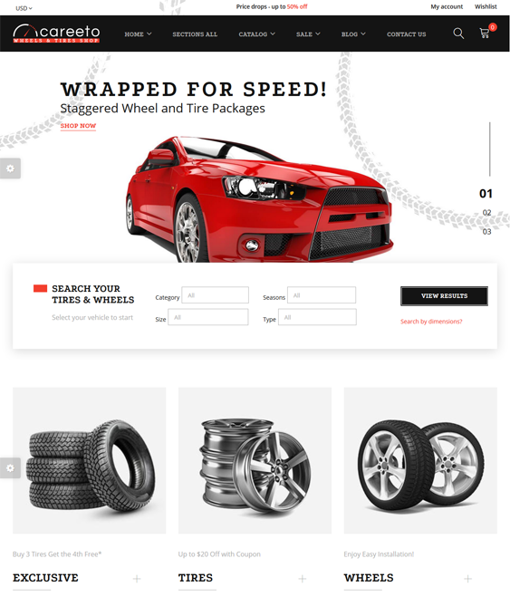 car vehicle automotive shopify themes