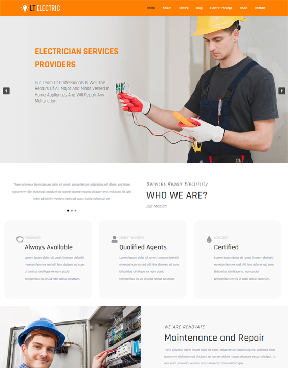 construction company building contractor wordpress themes