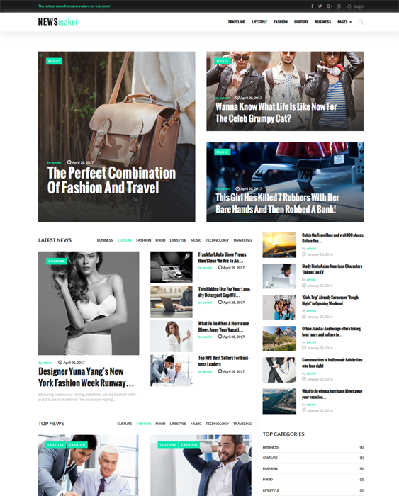 wordpress themes for news websites online magazines