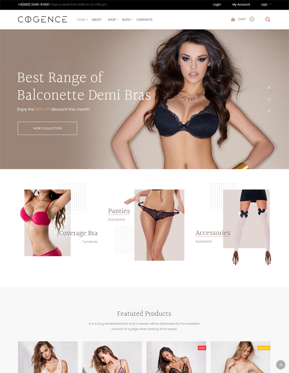 woocommerce themes for lingerie stores