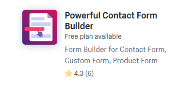 form builder shopify apps plugins
