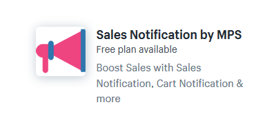 shopify apps plugins sales notifications