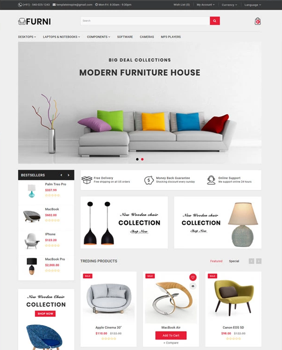 20 Of The Best Opencart Themes For Online Furniture Stores Br