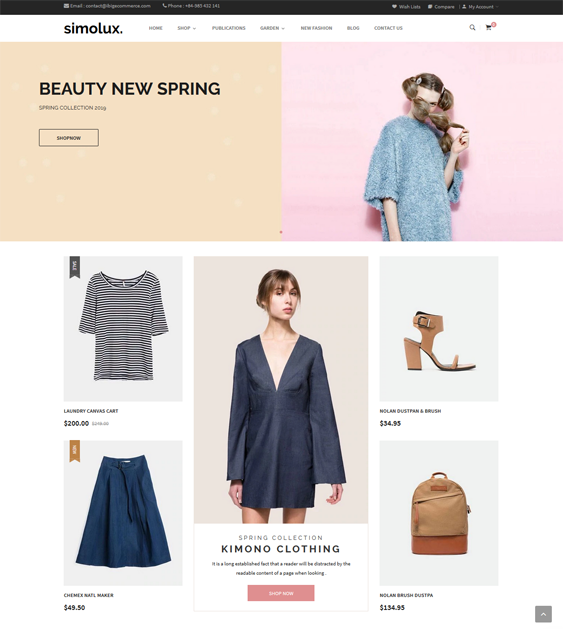 BigCommerce Themes For Women's Clothing Stores And Boutiques