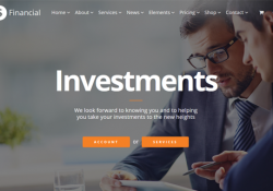 Financial WordPress Themes feature